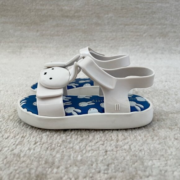 Mini Melissa Other - Mini Melissa Miffy Bunny Jump White Sandals Toddler Shoes 10